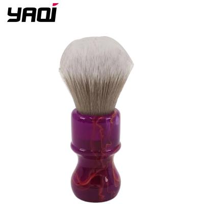 China Shaving Brush RTS Yaqi 24mm Synthetic Hair Men's Shaving Brush Free Shipping Wholesale Custom Logo for sale