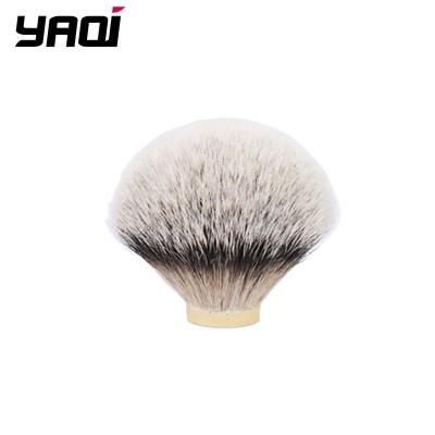 China Yaqi shaving brush manufacture high quality 100% pure badger shaving brush main silvertip harass hair knot for sale