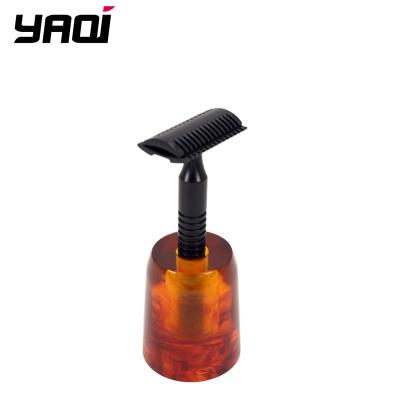 China YAQI Wholesale High Quality Resin Shaving Brush Men Shaving Razor Holder Shaving Holder for sale