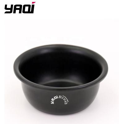 China Shaving Soap Yaqi Hot Selling Matte Barber Salon Black Shaving Brush Bowl Used For Shaving Soap for sale