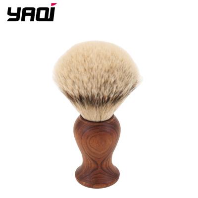 China Shaving Brush OEM Private Label Handle Badger Knots Wood Shaving Brush YAQI For Men for sale