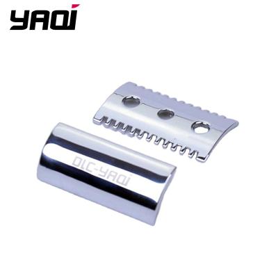 China Single Blade RTS Yaqi Chrome Open Comb Double Edge Shaving Razor Heads Custom Logo for sale