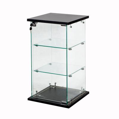 China Moisture Proof Glass Display Case / Showcase With Base For Supermarket for sale