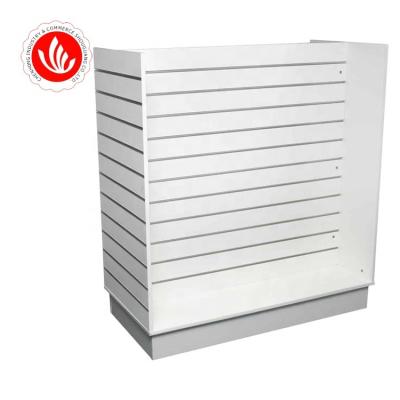 China Display Rack MDF Slatwall Supermarket Display Store Fixtures for sale