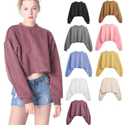 China Breathable Casual Thick Plus Size Women Hoodie Loose Long Sleeve Streetwear Crop Oversized Sweatshirt for sale