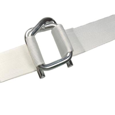 China Manual Wrapping Galvanized Steel Wire Tie Tying Buckle For Polyester Strapping for sale