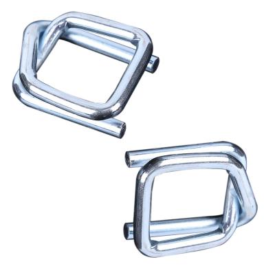 China Manual Packing Straps Buckles 25mm Compound Rope Tying PP PET Pallet Steel Wire Clips Galvanized Hand Tool Packing Packing Buckle for sale