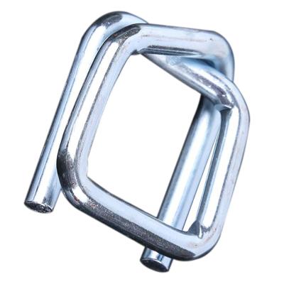 China Manual Packing Compound Strapping Buckles 32mm Galvanized Coated Wire Loop Rope Strap PP PET Woven Straps Steel Wire Clips for sale