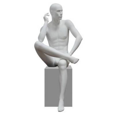 China US CLASS 6 Male Sitting Mannequin , Fashion Style With Muscle for sale