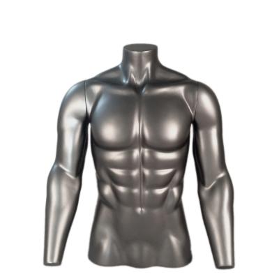 China US SIZE 6 Sports Man Mannequin Torso , Black Male Mannequin Torso for sale