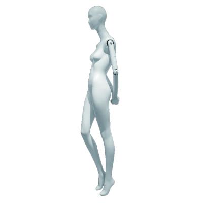 China US SIZE 6 Fashion Store Window Show No Wig Fiberglass Female Full Body Sitting Mannequin for sale