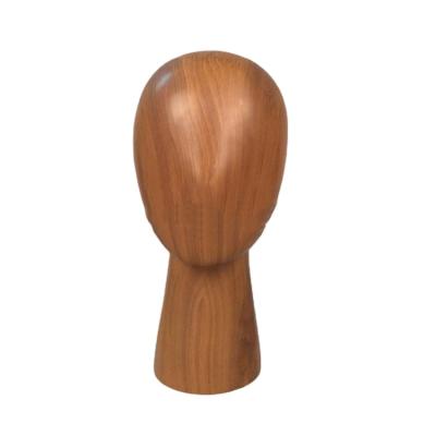 China Cheap US SIZE 6 Mannequin Head For Hat Display With Wooden Effect Mannequin Head for sale