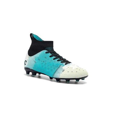 China FREE SAMPLE Breathable Men Soccer Cleats Football Boots Studs Outdoor Indoor Training Athletic Sneaker High Top Shoes for sale