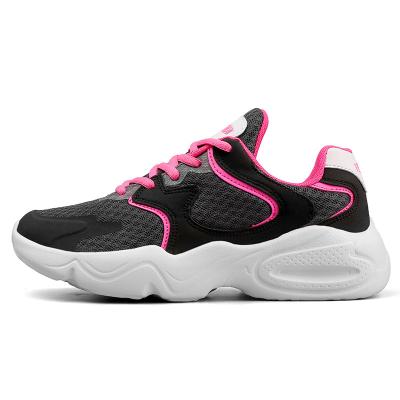 China Cushioning Lightweight Breathable Mesh Soft Sole Fashion Trend Women Running Sports Shoes for sale