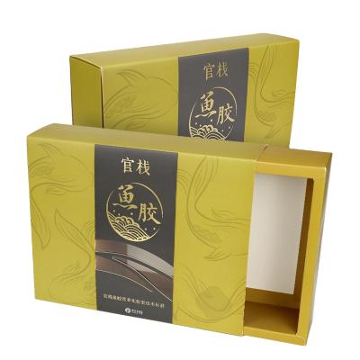 China Recyclable Custom Bird's Mouth Flower Cardboard Paper Drawer Nest Nutrition Box Packaging Isinglass for sale