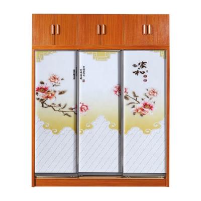 China Customized Detachable Clothes Closet Modern Design Bedroom Furniture Sliding Door Clothes Wardrobe Wooden Cabinet for sale