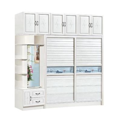 China Factory Price Detachable Simple Wooden Bedroom Furniture Wardrobe Designs for sale