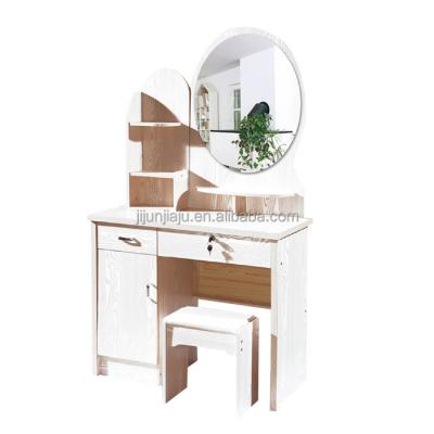 China Adjustable (Height) Bedroom Makeup Vanity Table Wooden Makeup Dresser for sale