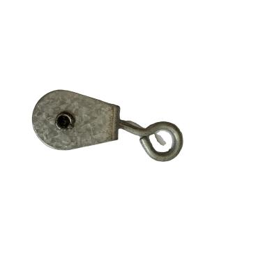 China Farms High Quality small stainless steel swivel pulley single sheave pulley For Poultry Chicken Feeding Line for sale