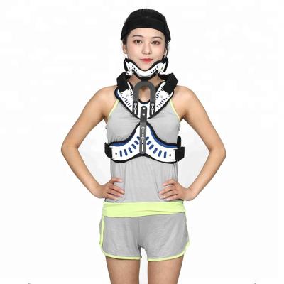 China Adjustable Breathable Adjustable Head And Neck Brace Orthosis Cervical Thoracic Orthosis for sale