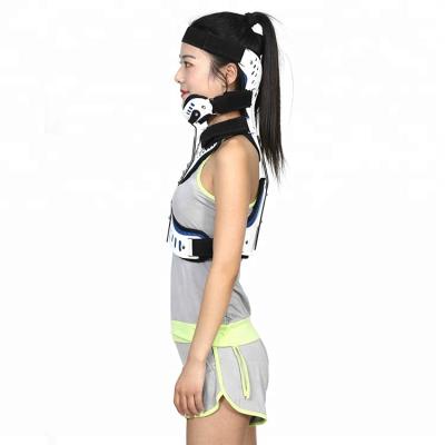 China Adjustable Breathable Adjustable Head Brace Support Cervical Thoracic Brace for sale