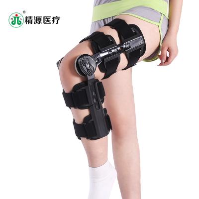 China Elasticity Adjustable Breathable Angle Knee Brace Orthopedic Hinged Medical Knee Brace Support for sale