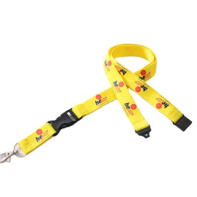 China Profestional Heat Transferred Polyester Printed Lanyard Dye Sub Lanyard With Safety Breakpoint for sale