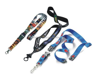 China Advertising Factory Customized Production Of Flexible MOQ Sublimation Printing Lanyard Silky Fabric for sale