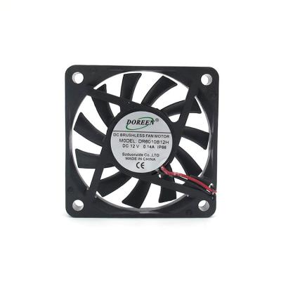 China Cooling fan Factory Direct Sale 60*60*10mm DC Cooling Fan 12v Sleeve Bearing Brushless Fans for sale