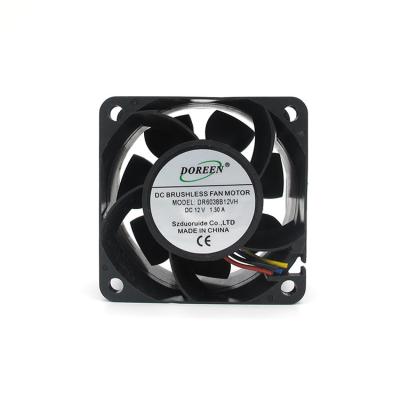 China Hotels Low Price Plastic Frame 12V Variable Speed Cooling Fan DC Centrifugal Fan for sale