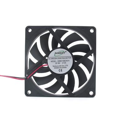 China Hotels Ultra Thin Axial Cooling Fan 80*80*10mm 24V High Speed Extractor Fan for sale