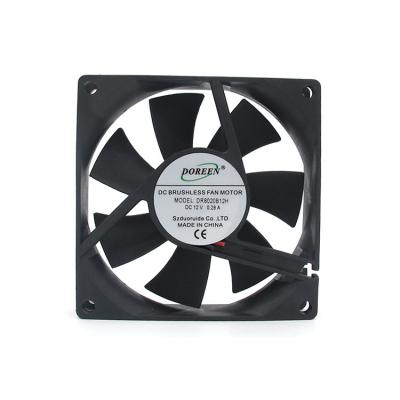 China Hotels 80x80x20mm Exhaust Fan 12v High Speed Dc Brushless Fan 8020 80mm Dc Axial Flow Cooling Fan for sale