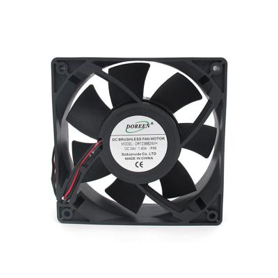 China Hotels Professional Dc Cooling Fan 120x120x38mm 12v 24v 48v Motor Computer Radiator Cooling Fan for sale