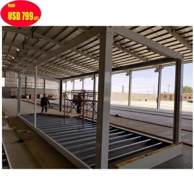 China Steel Fabricated Prefab House Shipping Container Frame Storage Container House Container Haus Polen Standard for sale