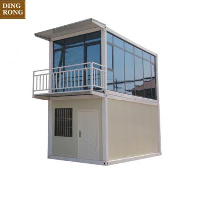 China Steel Fabricated House Smart 5 Bedroom Shipping Container Cabin House 2 Bike for sale