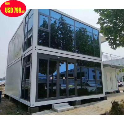 China Traditional Tiny Portable Modular Cabin Homes One Room Myanmar Low Cost Prefab Container House Sandwich Panel for sale