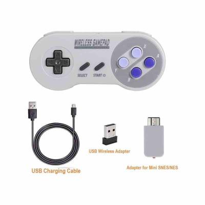 China TURBO BUTTON Radio Controller for SNES Classic Mini/NES Edition Classic Edition with USB Wireless Receiver for sale