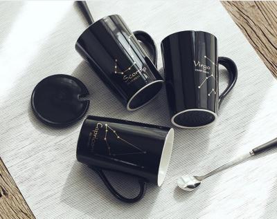 China Viable Makers Flower Tea Luxury Ceramic Gift European Style Coffee Mug Set for sale