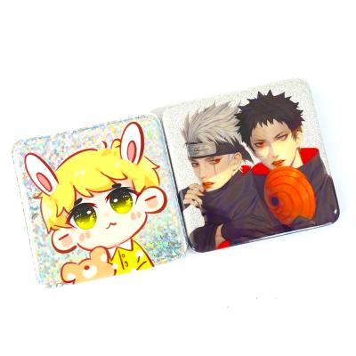 China China Customized 5cm Square Pin Badge Name Cartoon Anime Character Image Brooch Wholesale And Retail for sale