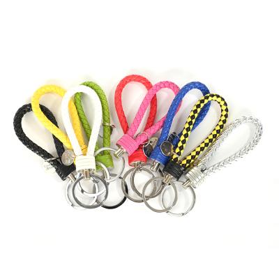 China Wholesale low price colorful factory sale lanyard car key chain leather key chain anti-lost for sale