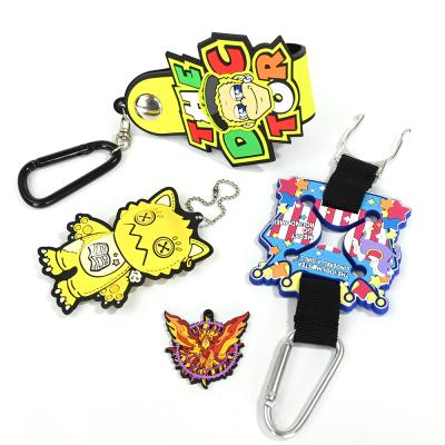 China Customize Wholesale Custom Cheap Soft Rubber Animation OEM Cartoon Pattern Key Chain OEM Key Chain for sale