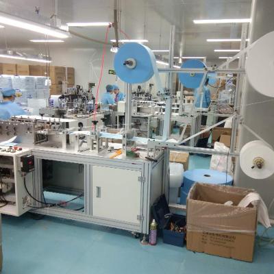 China Advertising Company Full Automatic 1+1 Face Mask Making Machine High Speed for sale