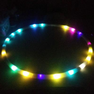 China new version upgrade led hula ring and hoop smart fitness circles led toy flash gymnastics Rhythmic Gymnastics hoop 90cm for sale