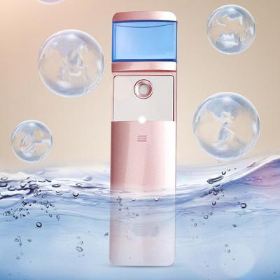 China Mini Handy Automatic Spray DEEP CLEANSING Nano Beauty with USB Rechargeable Facial Steamer Nano Facial Mist Spray for sale