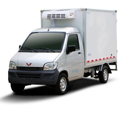 China Wuling cold storage box truck for frozen food transport 490 for sale