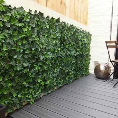 China Minimalist Home Decoration Ivy Hedge Artificial Green Hedge Leaf Fake Fence For Garden for sale