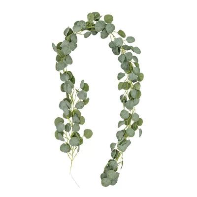 China Wholesale cheap minimalist silk artificial eucalyptus garland vines hanging plants videiras artificiais for sale