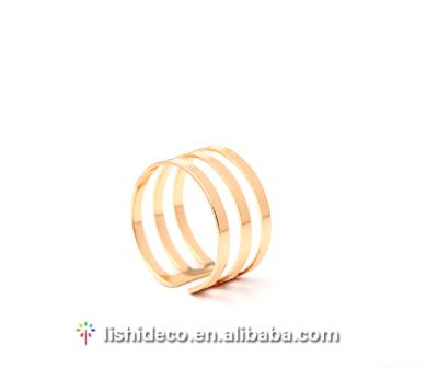 China Simple Minimalism Trendy Gold Fashion Ring Photos 3pcs O Ring Set for sale