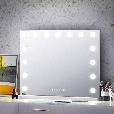 China High quality Hollywood lit make up mirror three colors white light warm light natural light can touch the screen to adjust their f for sale