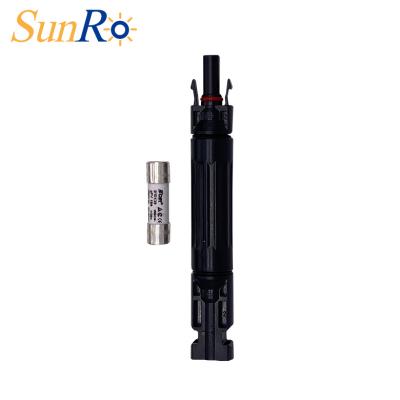 China SunRo PV Power System Solar Solar Power System Fuse Connector Link Cables 1000v 15a DC Solar Cable With Fuse for sale